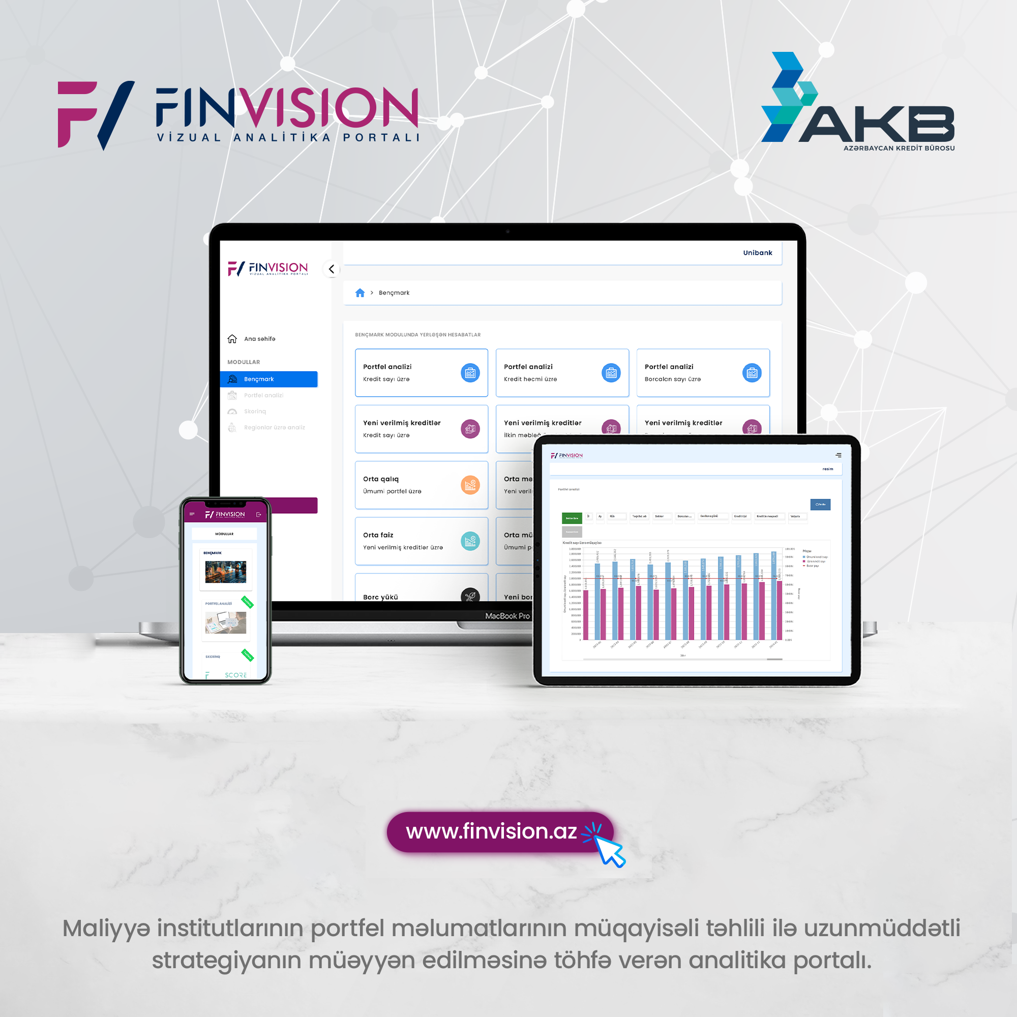 Azərbaycan Kredit Bürosunun yeni xidməti – vizual analitika portalı istifadəyə verilmişdir